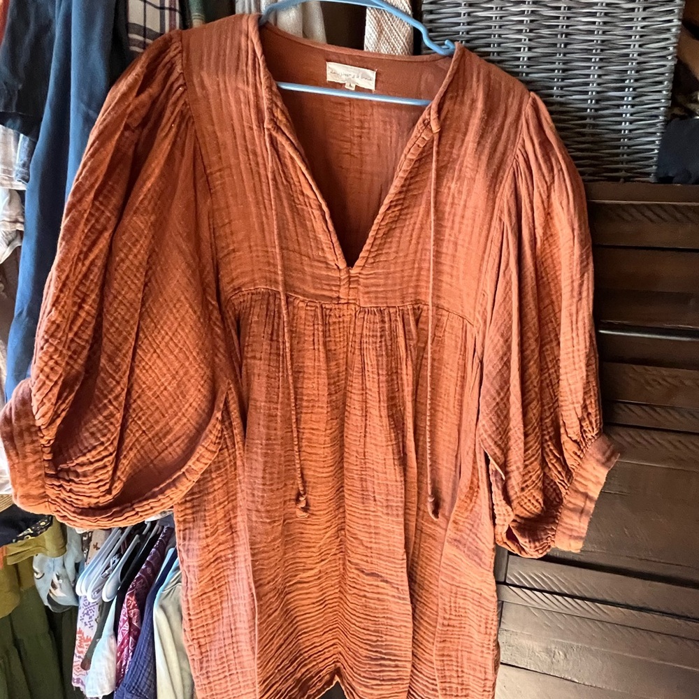 Daughters of India Terracotta Tunic